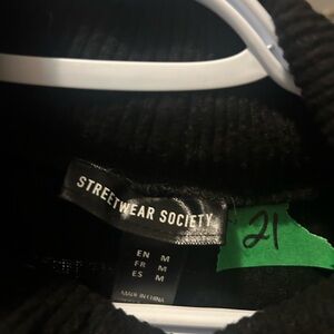 Streetwear Society Ribbed Black Long-Sleeve